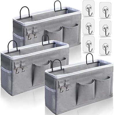 2PCS HANGING BASKETS FOR ORGANIZING,FABRIC WALL STORAGE BASKET,WALL ORGANIZER FOR CLOSET,KITCHEN, BEDROOM, OFFICE,