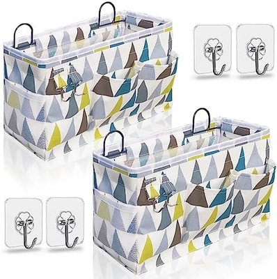 2PCS HANGING BASKETS FOR ORGANIZING,FABRIC WALL STORAGE BASKET,WALL ORGANIZER FOR CLOSET,KITCHEN, BEDROOM, OFFICE,