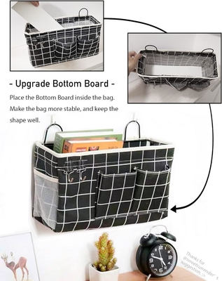 2PCS HANGING BASKETS FOR ORGANIZING,FABRIC WALL STORAGE BASKET,WALL ORGANIZER FOR CLOSET,KITCHEN, BEDROOM, OFFICE,