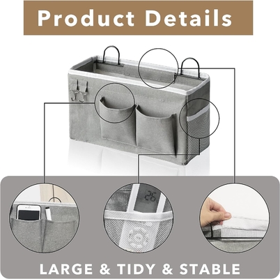 2PCS HANGING BASKETS FOR ORGANIZING,FABRIC WALL STORAGE BASKET,WALL ORGANIZER FOR CLOSET,KITCHEN, BEDROOM, OFFICE,