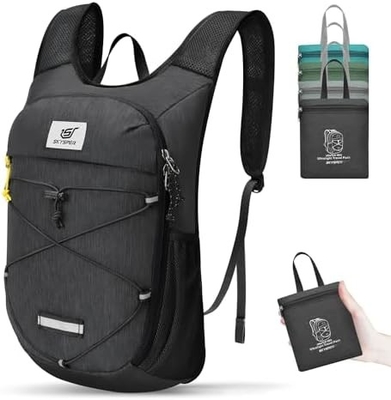 SKYSPER Foldable Hiking Backpack - 10L Small Lightweight Daypack Breathable Travel Backpacks for Men Women