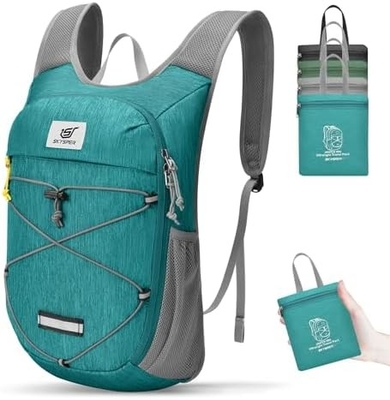 SKYSPER Foldable Hiking Backpack - 10L Small Lightweight Daypack Breathable Travel Backpacks for Men Women