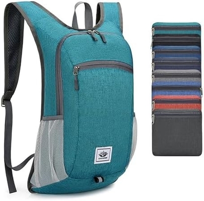 15L Hiking Backpack Ultralight Lightweight Packable Hiking Backpacks Water Resistant Folding Daypack for Travel (Grey)