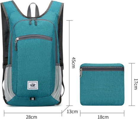 15L Hiking Backpack Ultralight Lightweight Packable Hiking Backpacks Water Resistant Folding Daypack for Travel (Grey)