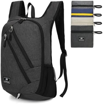 Small Daypack 15L Hiking Backpack Foldable Small Backpack Lightweight Packable backpack Travel Day pack for Women Men,bl