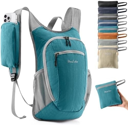 10L Small Hiking Backpack Travel Daypack Lightweight Packable Back Pack for Women Men(Beige)