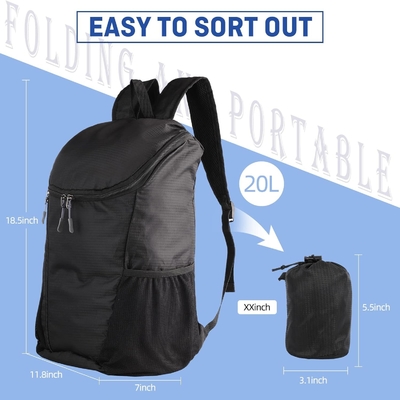 HIKING BACKPACK, WATERPROOF AND WEAR-RESISTANT LIGHTWEIGHT BACKPACK PACKABLE,OUTDOOR TRAVEL CAMPING DAYPACK