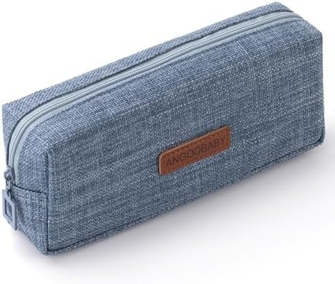 ANGOOBABY Small Pencil Case Student Pencil Pouch Coin Pouch Cosmetic Bag Office Stationery Organizer For Teen School