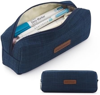 ANGOOBABY Small Pencil Case Student Pencil Pouch Coin Pouch Cosmetic Bag Office Stationery Organizer For Teen School