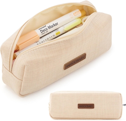 ANGOOBABY Small Pencil Case Student Pencil Pouch Coin Pouch Cosmetic Bag Office Stationery Organizer For Teen School