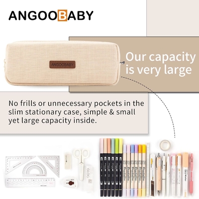 ANGOOBABY Small Pencil Case Student Pencil Pouch Coin Pouch Cosmetic Bag Office Stationery Organizer For Teen School