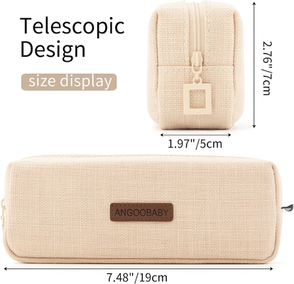 ANGOOBABY Small Pencil Case Student Pencil Pouch Coin Pouch Cosmetic Bag Office Stationery Organizer For Teen School