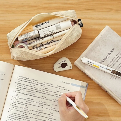 ANGOOBABY Small Pencil Case Student Pencil Pouch Coin Pouch Cosmetic Bag Office Stationery Organizer For Teen School