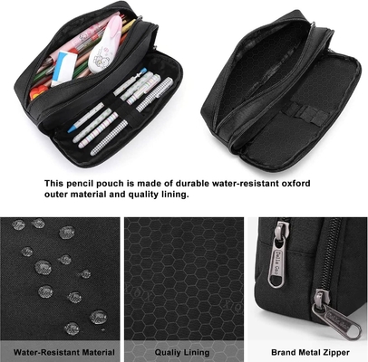 Cotton and linen 【Premium Material】:High quality cotton and linen，this pen case used the smooth zipper, it is smoother
