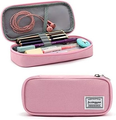 FUXINGYAO PENCIL CASE, MULTI- SLOT PENCIL POUCH, PORTABLE PENCIL BAG, PEN CASE FOR&amp; OFFICE(BLACK)