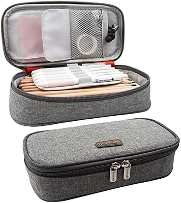 Homecube Pencil Case Capacious Pen Pencil Holder Box Makeup Pens Pouch Oxford Cloth Bag Large Storage Stationery