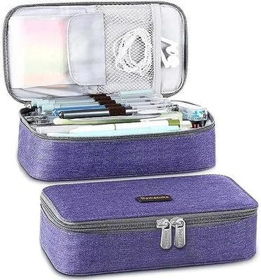 Homecube Pencil Case Capacious Pen Pencil Holder Box Makeup Pens Pouch Oxford Cloth Bag Large Storage Stationery