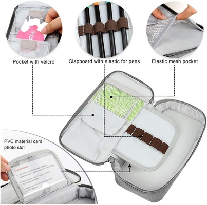 Homecube Pencil Case Capacious Pen Pencil Holder Box Makeup Pens Pouch Oxford Cloth Bag Large Storage Stationery