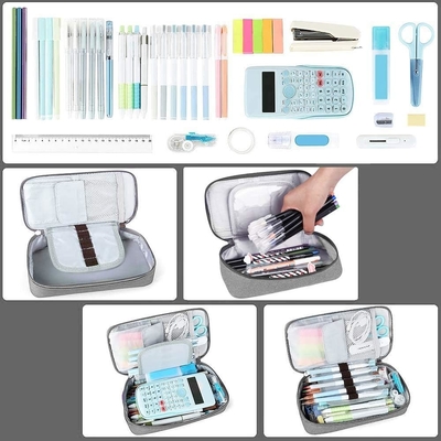 Homecube Pencil Case Capacious Pen Pencil Holder Box Makeup Pens Pouch Oxford Cloth Bag Large Storage Stationery