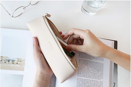 Doraking Pencil Bag Pen Case Cosmetic Makeup/ Stationery Pouch Bag Case/PU Leather Small Pouch Students Stationery