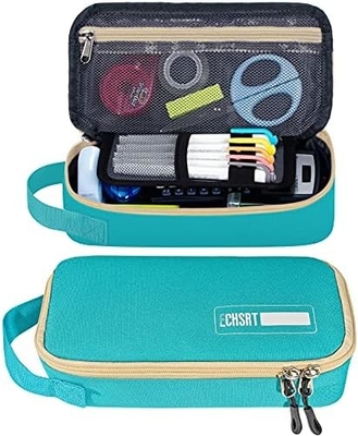 ECHSRT Large Pencil Case, Aesthetic Pen Pouch With Big Capacity, Minimalist Portable Stationery Bag With Handle For