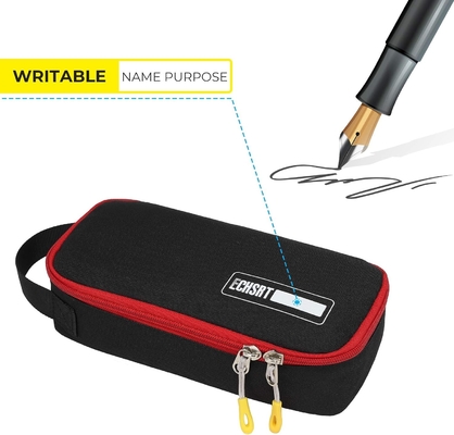 ECHSRT Large Pencil Case, Aesthetic Pen Pouch With Big Capacity, Minimalist Portable Stationery Bag With Handle For
