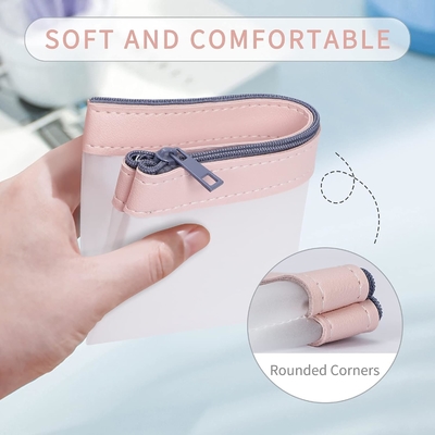 Classycoo Pencil Case 4 Pack Zipper Pencil Pouch, Multifunctional Clear Pen Bag Organizer Stationery Storage Bag
