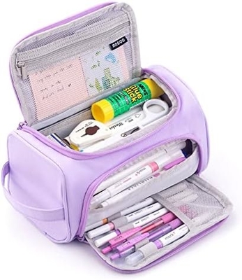 HVOMO BIG CAPACITY PENCIL CASE HIGH LARGE STORAGE POUCH MARKER PEN CASE TRAVEL SIMPLE STATIONERY BAG SCHOOL COLLEGE