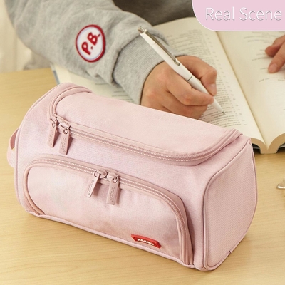 HVOMO BIG CAPACITY PENCIL CASE HIGH LARGE STORAGE POUCH MARKER PEN CASE TRAVEL SIMPLE STATIONERY BAG SCHOOL COLLEGE