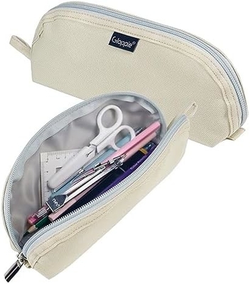 Gloppie Cute Pencil Case Kawaii Pencil Pouch Small Pencil Case Simple Pencil Bags with Zipper Pen Case Bus Pen Case,