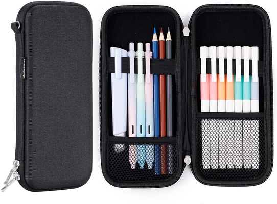 Idream365 Upgraded Hard Pencil Case Box For Adluts,Durable Pen Carrying Case With Zipper-Black