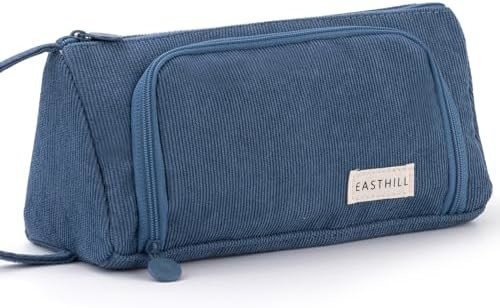 EASTHILL Big Capacity Pencil Case Pouch Pen Case Simple Stationery Bag School College Office Organizer for Teens Girls