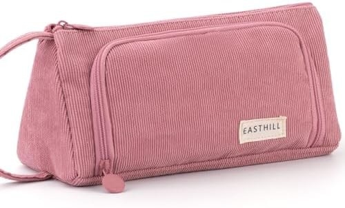 EASTHILL Big Capacity Pencil Case Pouch Pen Case Simple Stationery Bag School College Office Organizer for Teens Girls