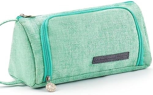 EASTHILL Big Capacity Pencil Case Pouch Pen Case Simple Stationery Bag School College Office Organizer for Teens Girls