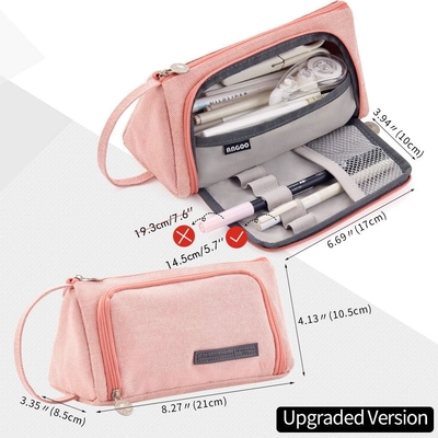 EASTHILL Big Capacity Pencil Case Pouch Pen Case Simple Stationery Bag School College Office Organizer for Teens Girls