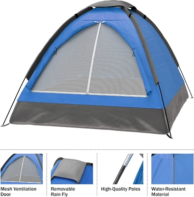 2-Person Dome Tent – Easy Set Up Shelter with Rain Fly and Carry Bag for Camping, Beach, Backpacking, Hiking,