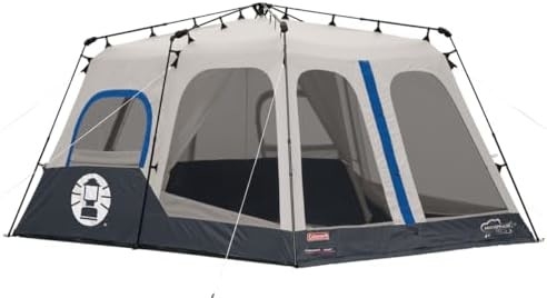 Coleman Camping Tent with Instant Setup, 4/6/8/10 Person Weatherproof Tent with WeatherTec Technology, Double-Thick