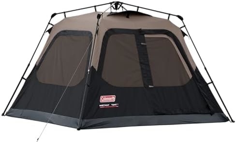 Coleman Camping Tent with Instant Setup, 4/6/8/10 Person Weatherproof Tent with WeatherTec Technology, Double-Thick