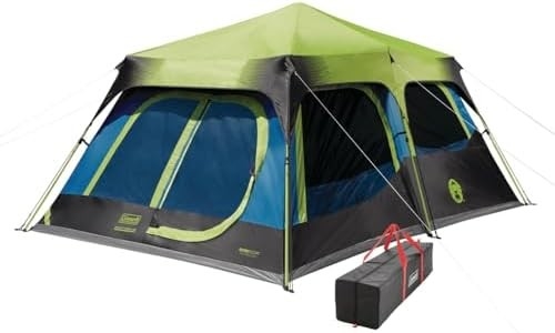 Coleman Camping Tent with Instant Setup, 4/6/8/10 Person Weatherproof Tent with WeatherTec Technology, Double-Thick