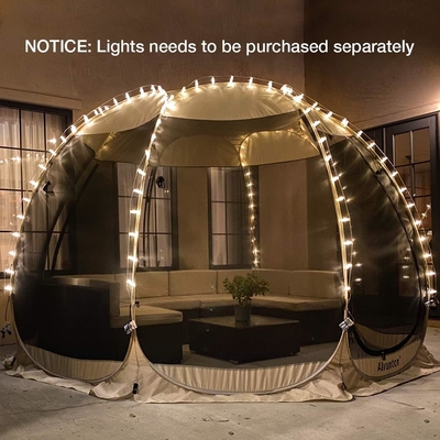 Alvantor Screen House Room Camping Tent Outdoor Canopy Pop Up Sun Shade Hexagon Shelter Mesh Walls Not Waterproof 6'x6'