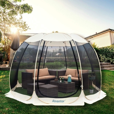 Alvantor Screen House Room Camping Tent Outdoor Canopy Pop Up Sun Shade Hexagon Shelter Mesh Walls Not Waterproof 6'x6'