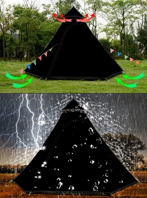 12'x10'x8'Dome Camping Tent 5-6 Person 4 Season Double Layers Waterproof Anti-UV Windproof Tents Family Outdoor Camping