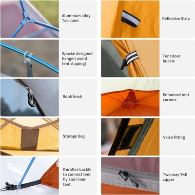 Naturehike Cloud-Up 1 Person Tent Lightweight Backpacking Tent for One Man, Waterproof Ultralight Single Person Tent, Do