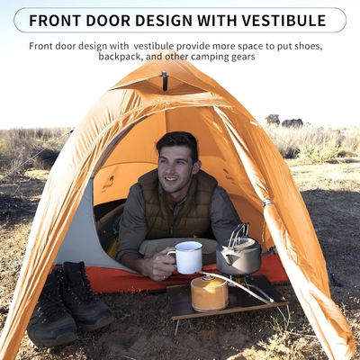 Naturehike Cloud-Up 1 Person Tent Lightweight Backpacking Tent for One Man, Waterproof Ultralight Single Person Tent, Do