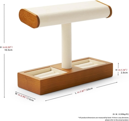 Solid Wood Watch Display Stand T-bar Watch Stand Jewelry Holder Stand Watch Cases For Men Watch Holder Organizer For Men