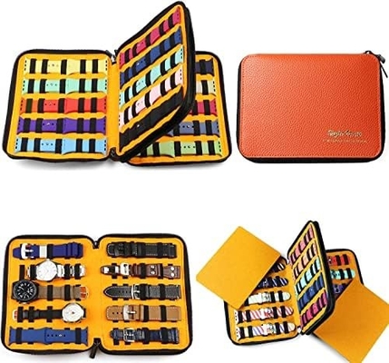 40 Slots Large Case Bag Watch Band Storage Strap Organizer Double Layer, Watch and Straps Organizer for Apple