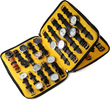 40 Slots Large Case Bag Watch Band Storage Strap Organizer Double Layer, Watch and Straps Organizer for Apple
