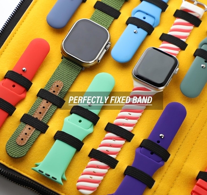 40 Slots Large Case Bag Watch Band Storage Strap Organizer Double Layer, Watch and Straps Organizer for Apple