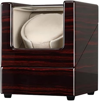 CHIYODA Watch Winder for Single Automatic Watches Solid Wooden Box with Mabuchi Motors