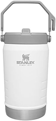 IceFlow Stainless Steel Tumbler with Straw, Vacuum Insulated Water Bottle for Home, Office or Car, Reusable Cup